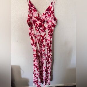 Floral Pink Maxi Dress